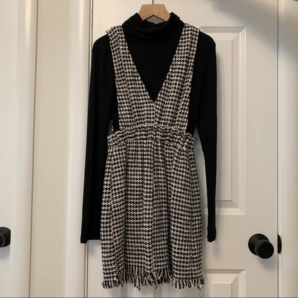 NWOT Zara Houndstooth Knit Dress Size XS - Picture 5 of 5